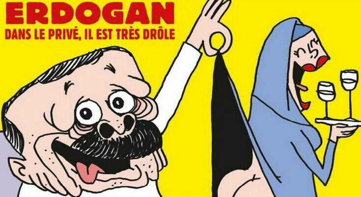 Charlie Hebdo: Ο Ερντογάν με το εσώρουχο κοιτάζει τα οπίσθια μιας γυναίκας - ΕΛΛΑΔΑ