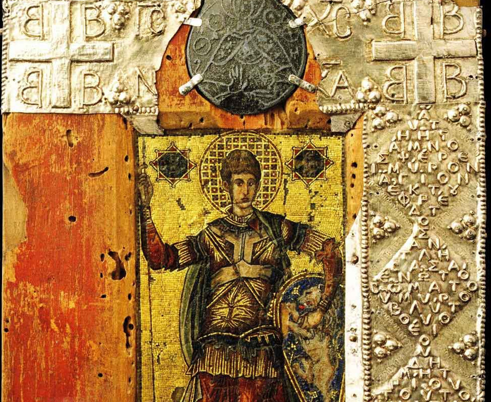 Βυζαντινή εικόνα του Αγίου Δημητρίου με Μύρο από τον Τάφο του - ΕΚΚΛΗΣΙΑ