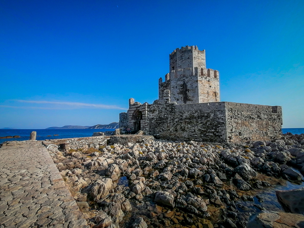 To κάστρο της Μεθώνης στο ύψος του - ΠΕΛΟΠΟΝΝΗΣΟΣ