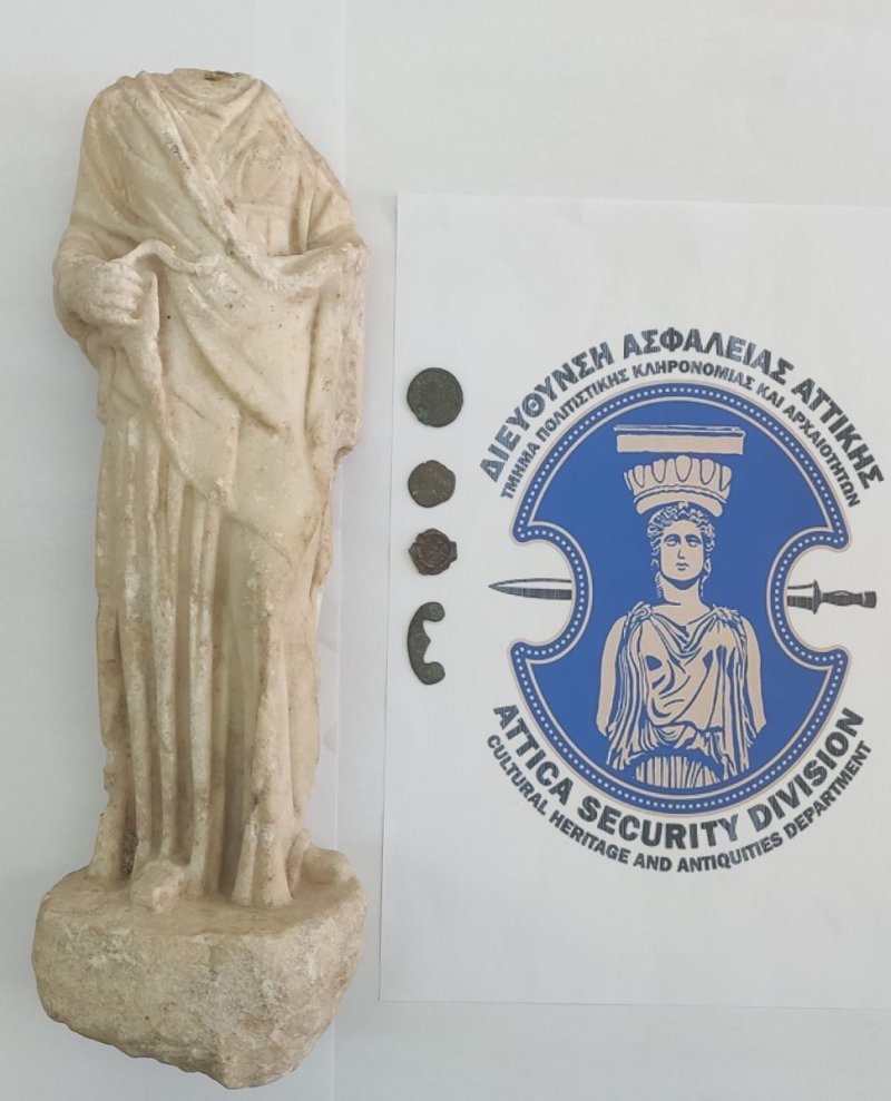 Έψαχνε αγοραστές για άγαλμα Ρωμαϊκής εποχής αντί 80.000 ευρώ - Συνελήφθη στην Κορινθία - ΟΙΚΟΝΟΜΙΑ
