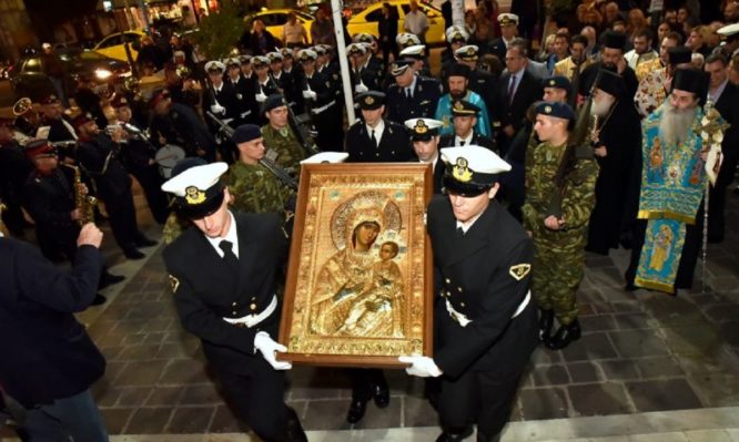Στον Πειραιά τιμάται η ιερά εικόνα της Παναγίας Βηματάρισσας - ΕΚΚΛΗΣΙΑ