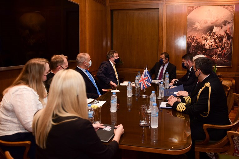 Συνάντηση του ΥΕΘΑ Νικόλαου Παναγιωτόπουλου με τον Βρετανό Υφυπουργό Άμυνας Τζέρεμυ Κουίν - ΠΟΛΙΤΙΚΗ