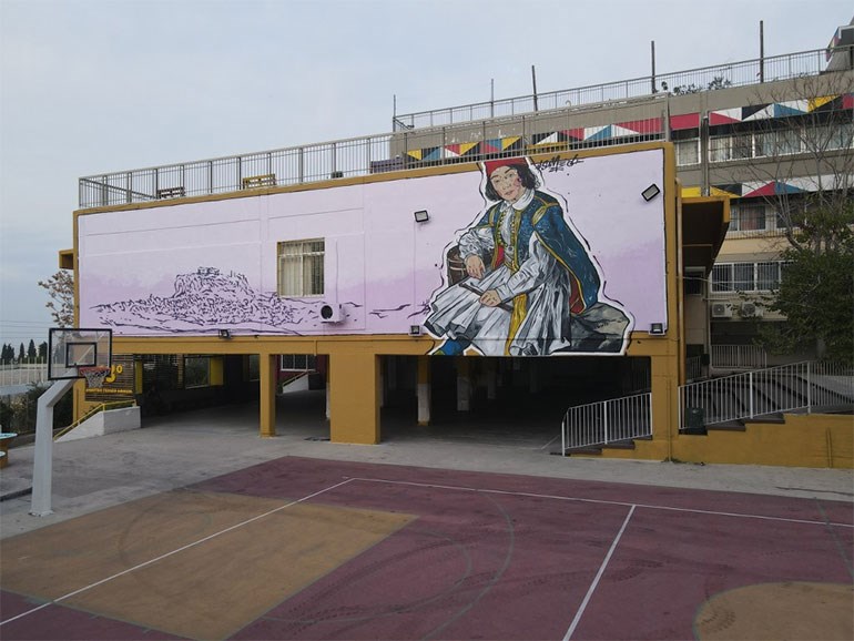 Δύο νέες τοιχογραφίες εμπνευσμένες από την Ελληνική Επανάσταση σε σχολεία της Αθήνας - ΠΟΛΙΤΙΣΜΟΣ