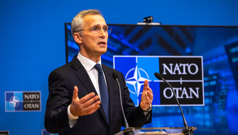 Press conference by NATO Secretary General Jens Stoltenberg following the first day of meetings of NATO Ministers of Foreign Affairs