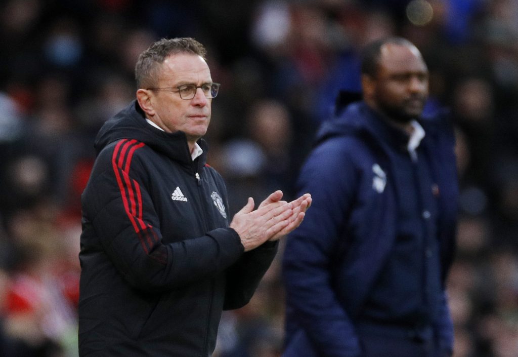 Soccer Football - Premier League - Manchester United v Crystal Palace - Old Trafford, Manchester, Britain - December 5, 2021 Manchester United interim manager Ralf Rangnick REUTERS/Phil Noble