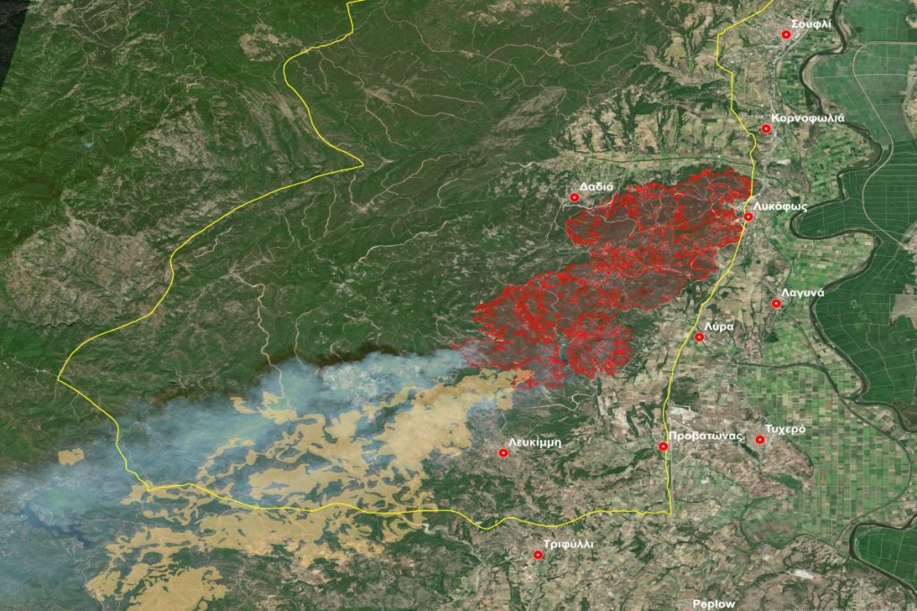 Φωτιά στη Δαδιά: Σε καλύτερη κατάσταση το πύρινο μέτωπο - 35.780 στρέμματα και πλέον έχουν παραδοθεί στις φλόγες - ΕΛΛΑΔΑ