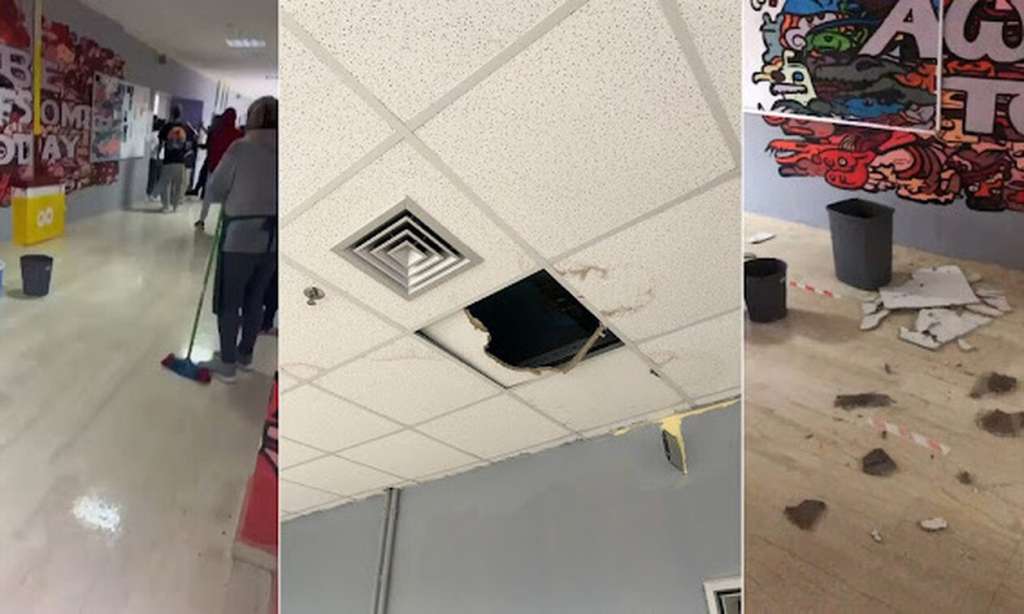 Κακοκαιρία: Έπεσαν τμήματα της οροφής στο 2ο Λύκειο Ηγουμενίτσας – Διακόπηκαν τα μαθήματα - ΕΛΛΑΔΑ