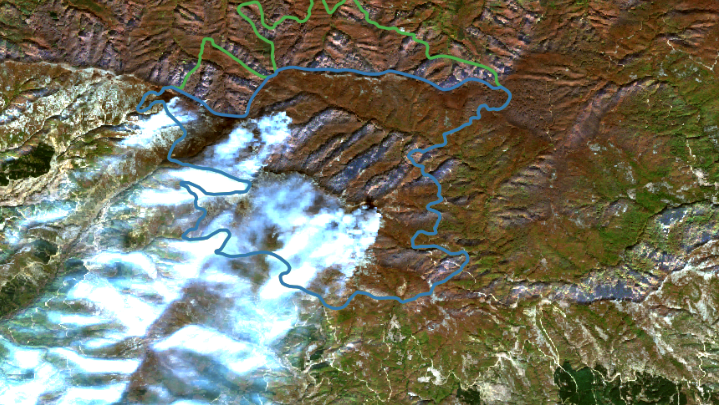 Παπίκιο Όρος: Η δορυφορική εικόνα της καμένης έκτασης - 17.000 στρέμματα κάηκαν στην Ελλάδα - ΕΛΛΑΔΑ