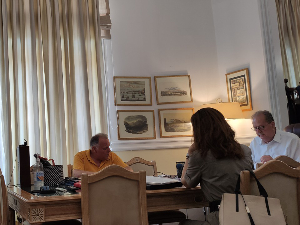 Σύσκεψη υπό τον περιφερειάρχη Πελοποννήσου Π. Νίκα στην Τρίπολη, με αντικείμενο τα υδατοδρόμια - ΝΕΑ