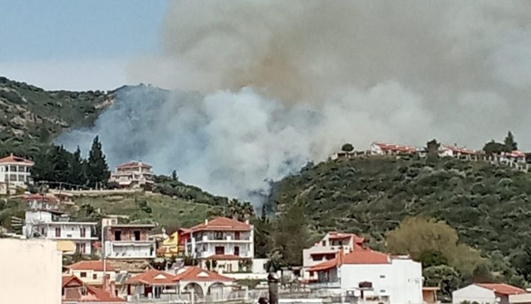Πυρκαγια-κοντά-σε-σπίτια-στον-Αστακο