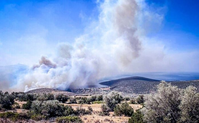 Εκτός-ελέγχου-η-φωτιά-στην-Χίο:-Μήνυμα-του-112-για-απομάκρυνση-κατοίκων