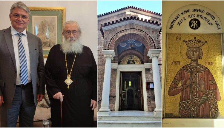 Συνάντηση-του-Δ.-Νατσιού-με-τον-Αρχιεπίσκοπο-και-τον-Εκπρόσωπο-Τύπου-της-Μονής-Σινά