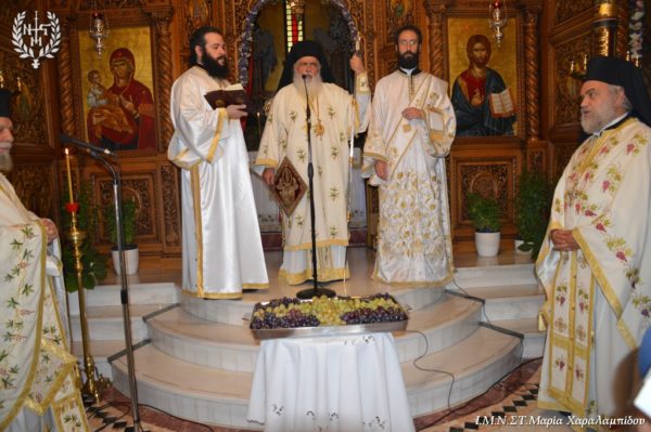 Ο-Μητροπολίτης-Νεαπόλεως-στην-πανηγυρίζουσα-Ιερά-Μονή-Μεταμορφώσεως-του-Σωτήρος-στον-Χορτιάτη