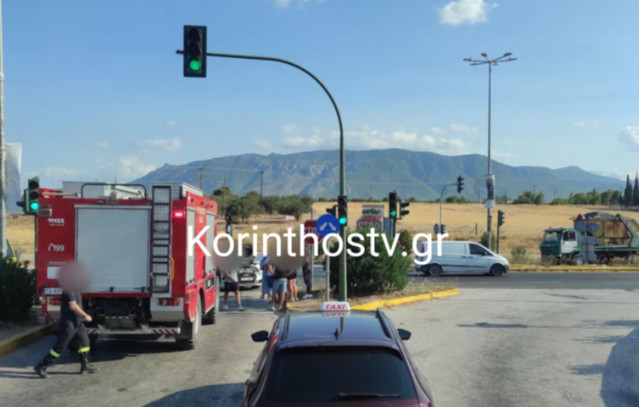 Τροχαίο-στον-Ισθμό-Κορίνθου:-Συγκρούστηκαν-δύο-οχήματα