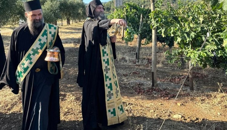 Αγιασμός-για-την-έναρξη-του-τρύγου-στην-Ιερά-Μονή-Χιλανδαρίου