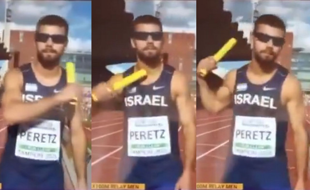 Ντροπιαστική-χειρονομία-αποκεφαλισμού-από-Ισραηλινό-σπρίντερ-on-camera