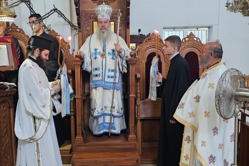 Ο-Μητροπολίτης-Λεμεσού-στον-Ιερό-Ναό-Προφήτου-Ηλιού-της-κοινότητας-Αγριδίων