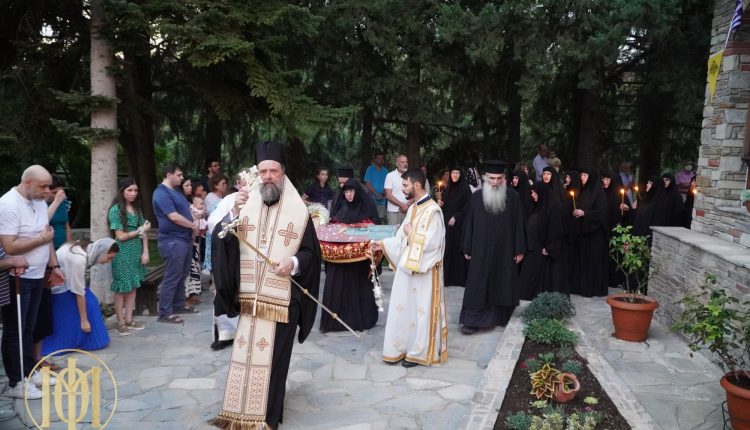 Ο-Θεσσαλονίκης-Φιλόθεος-στην-Ιερά-Μονή-Κοιμήσεως-της-Θεοτόκου-Πανοράματος