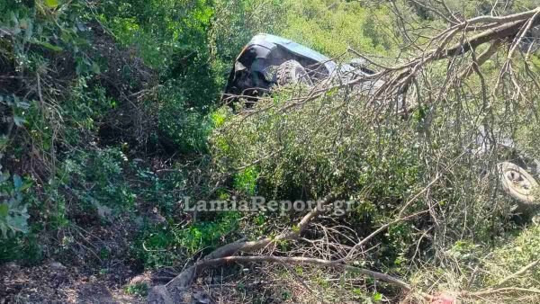Αυτοκίνητο-έπεσε-σε-γκρεμό-στη-Στυλίδα-–-Η-πυκνή-βλάστηση-έσωσε-τους-επιβάτες-από-βέβαιη-τραγωδία