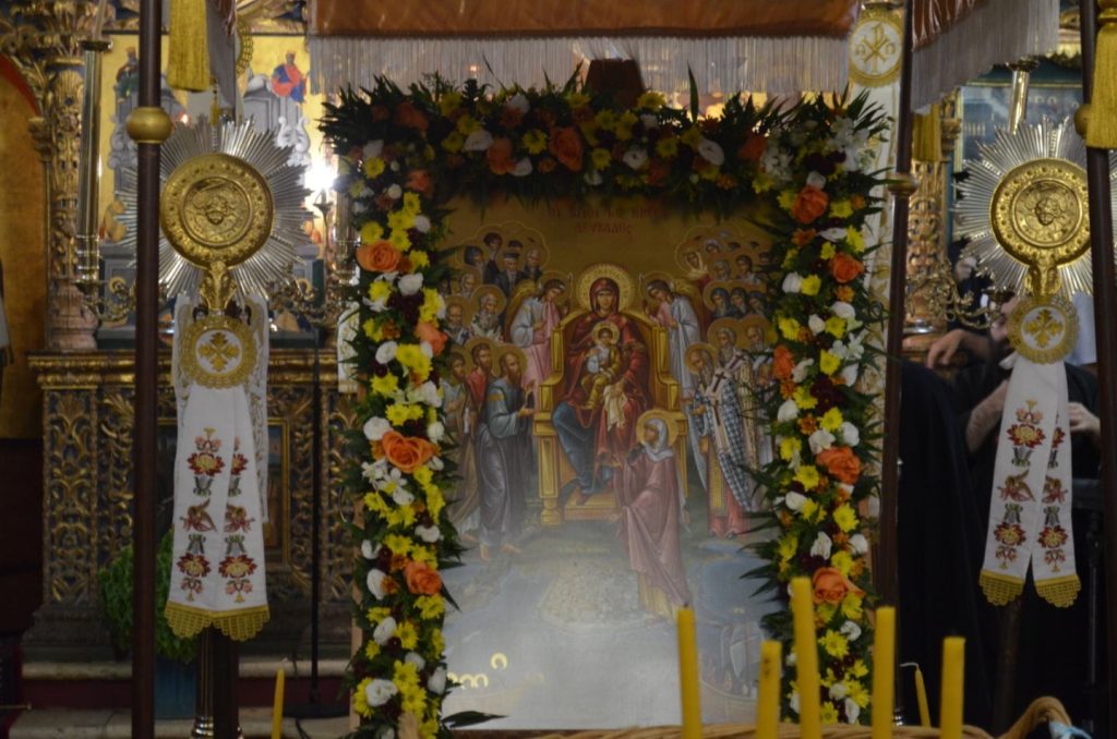 Η-ετήσια-Πανήγυρη-της-Συνάξεως-των-Εφόρων-και-Προστατών-Αγίων-Λευκάδας-στον-ΙΝ.-Εισοδίων-Θεοτόκου-Λευκάδας