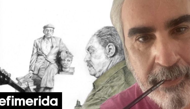 Η-Σύρος-του-Βαγγέλη-Περρή-στη-νέα-του-έκθεση:-«Επειδή-ζωγράφιζα-μπήκα-στην-τηλεόραση,-έκανα-σκηνικά»