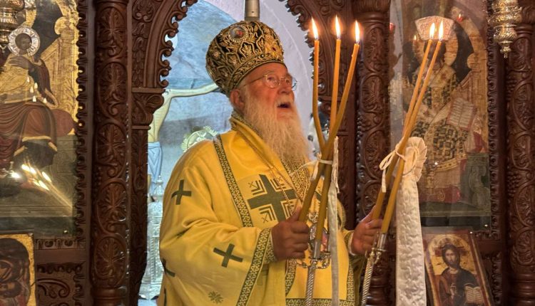 Ο-Μητροπολίτης-Κερκύρας-στην-Ενορία-Κοιμήσεως-της-Θεοτόκου-Λόφου-Κογιεβίνα