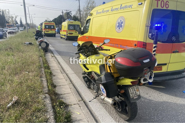 Λεωφορείο-συγκρούστηκε-με-μοτοσικλέτα-στη-Θεσσαλονίκη-–-Πολυτραυματίας-ο-οδηγός-του-δικύκλου