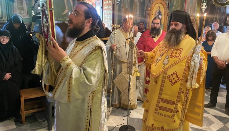 Ο-Επίσκοπος-Κεγχρεών-στην-πανήγυρη-της-Ιεράς-Μονής-Παναγίας-Φανερωμένης-στο-Χιλιομόδι