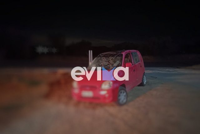 Αυτοκίνητο-ανατράπηκε-στην-Ερέτρια-Εύβοιας-–-Νεαρή-τραυματίας-στο-νοσοκομείο