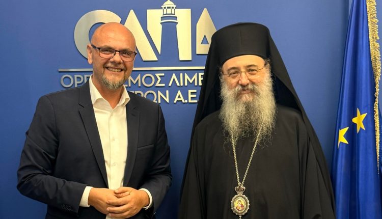 Συνάντηση-Μητροπολίτη-Πατρών-με-τον-Διευθύνοντα-Σύμβουλο-του-ΟΛΠΑ