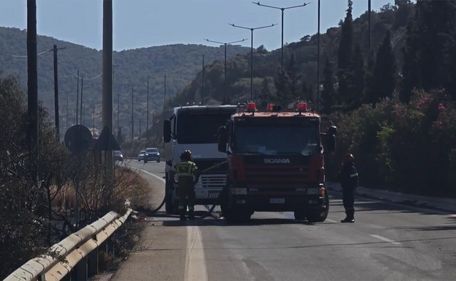 Φωτιά-στο-Λαύριο:-Έρευνες-της-Διεύθυνσης-Αντιμετώπισης-Εγκλημάτων-Εμπρησμού-με-drone