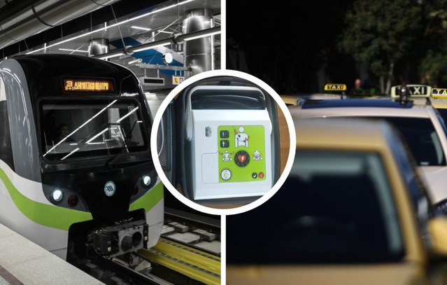 Τοποθετούνται-απινιδωτές-σε-μετρό-και-ταξί
