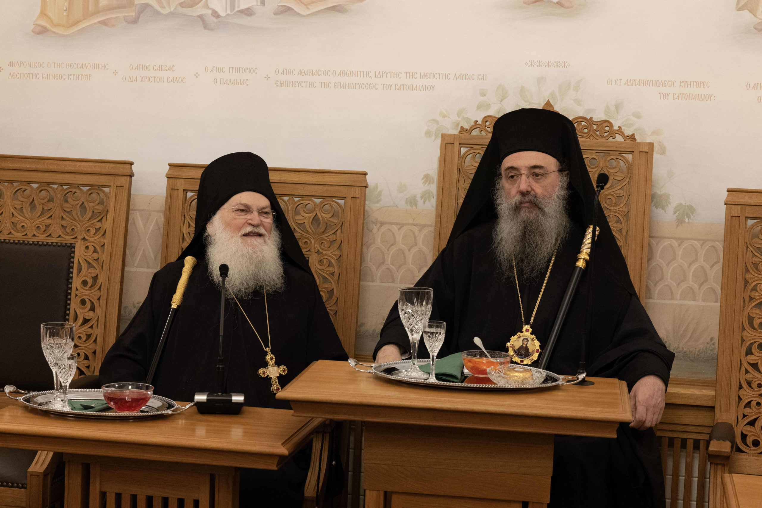 Η-Κοίμηση-της-Θεοτόκου-στην-ΙΜΜ.-Βατοπαιδίου:-Ομιλίες-στο-Συνοδικό-(ΒΙΝΤΕΟ)