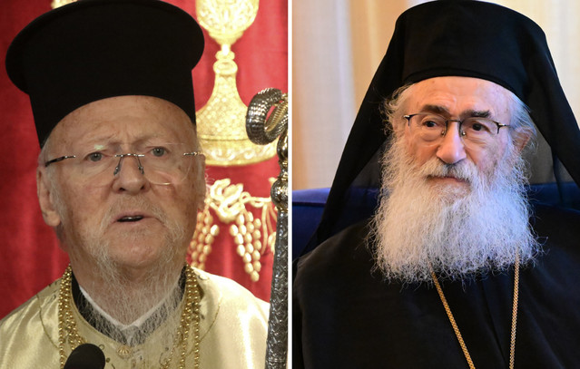 Ο-Οικουμενικός-Πατριάρχης-Βαρθολομαίος-στηρίζει-τον-Δαμιανό:-Είναι-ο-νόμιμος-και-κανονικός-Αρχιεπίσκοπος-της-Ιεράς-Μονής-Σινά