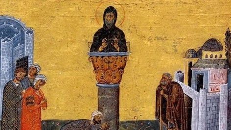 Ο-Άγιος-Συμεών-ο-Στυλίτης,-ο-αιμοσταγής-κακοποιός-Αντίοχος,-η-μετάνοιά-του-και-το-παράδοξο-γεγονός-που-έζησαν-οι-στρατιώτες-που-τον-καταδίωκαν!