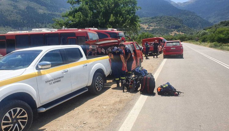 Ισχυρές-δυνάμεις-παραμένουν-σε-επιφυλακή-στο-Φενεό-Κορινθίας-–-Περιφέρεια-Πελοποννήσου