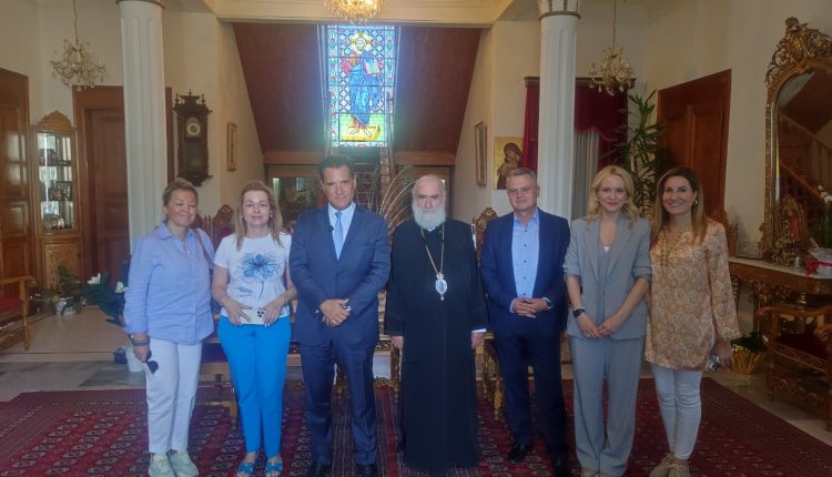 Επίσκεψη-Υπουργού-Υγείας-στον-Μητροπολίτη-Ξάνθης