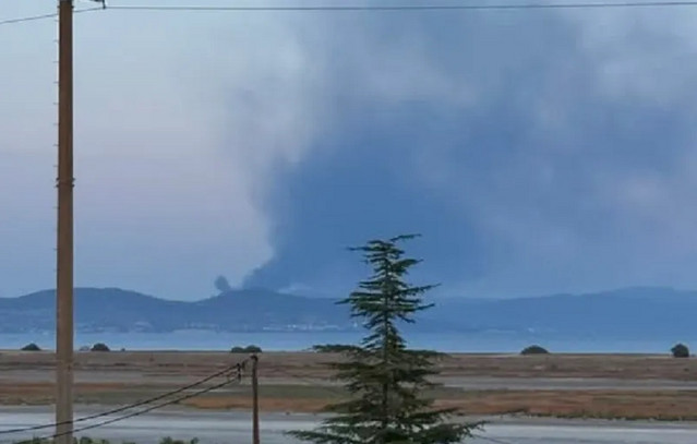 Φωτιά-σε-ελαιοτριβείο-στην-Ορμύλια-Χαλκιδικής-–-Ήχησε-το-112-για-τους-επικίνδυνους-καπνούς