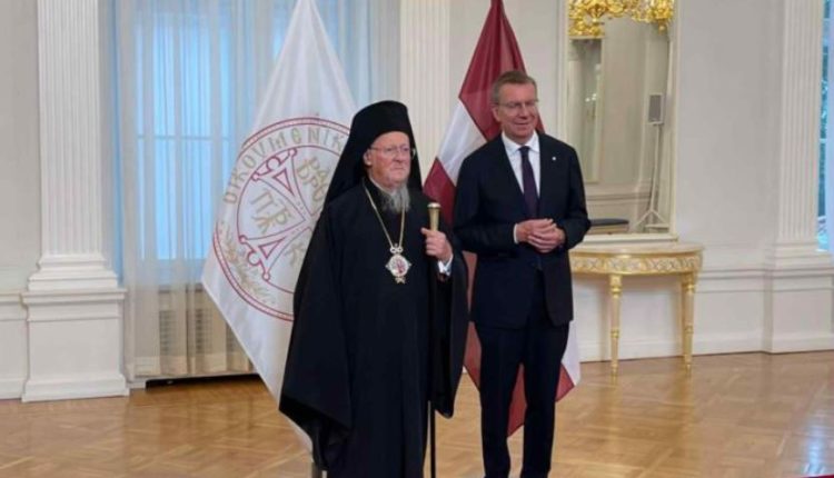 Με-τον-Πρόεδρο-της-Λετονίας-συναντήθηκε-ο-Οικουμενικός-Πατριάρχης