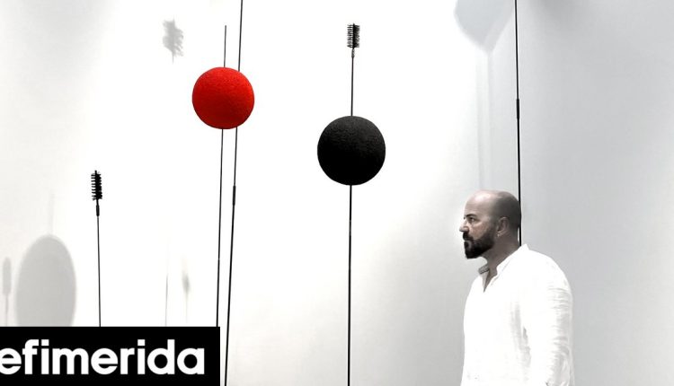 o-mιχάλης-Δέλτα-μάς-εξηγεί-πώς-εμπνεύστηκε-ένα-μουσικό-έργο-από-τις-δημιουργίες-του-takis-Στο-Μουσείο-Γουλανδρή