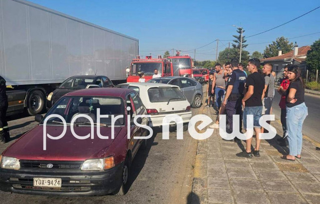 Σοβαρό-τροχαίο-με-τέσσερα-οχήματα-στην-Ηλεία