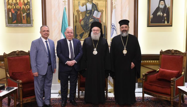 Συνάντηση-Πατριάρχη-Αντιοχείας-με-τον-Υπουργό-Οικονομικών-της-Συρίας