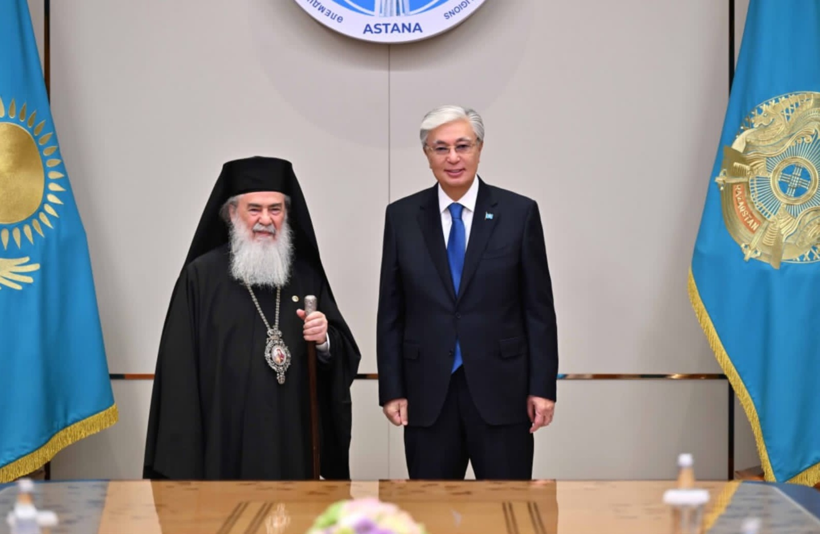 Έκκληση-διαλόγου-και-συνεργασίας-για-την-ειρήνη-έκανε-από-το-Καζακστάν-ο-Πατριάρχης-Ιεροσολύμων