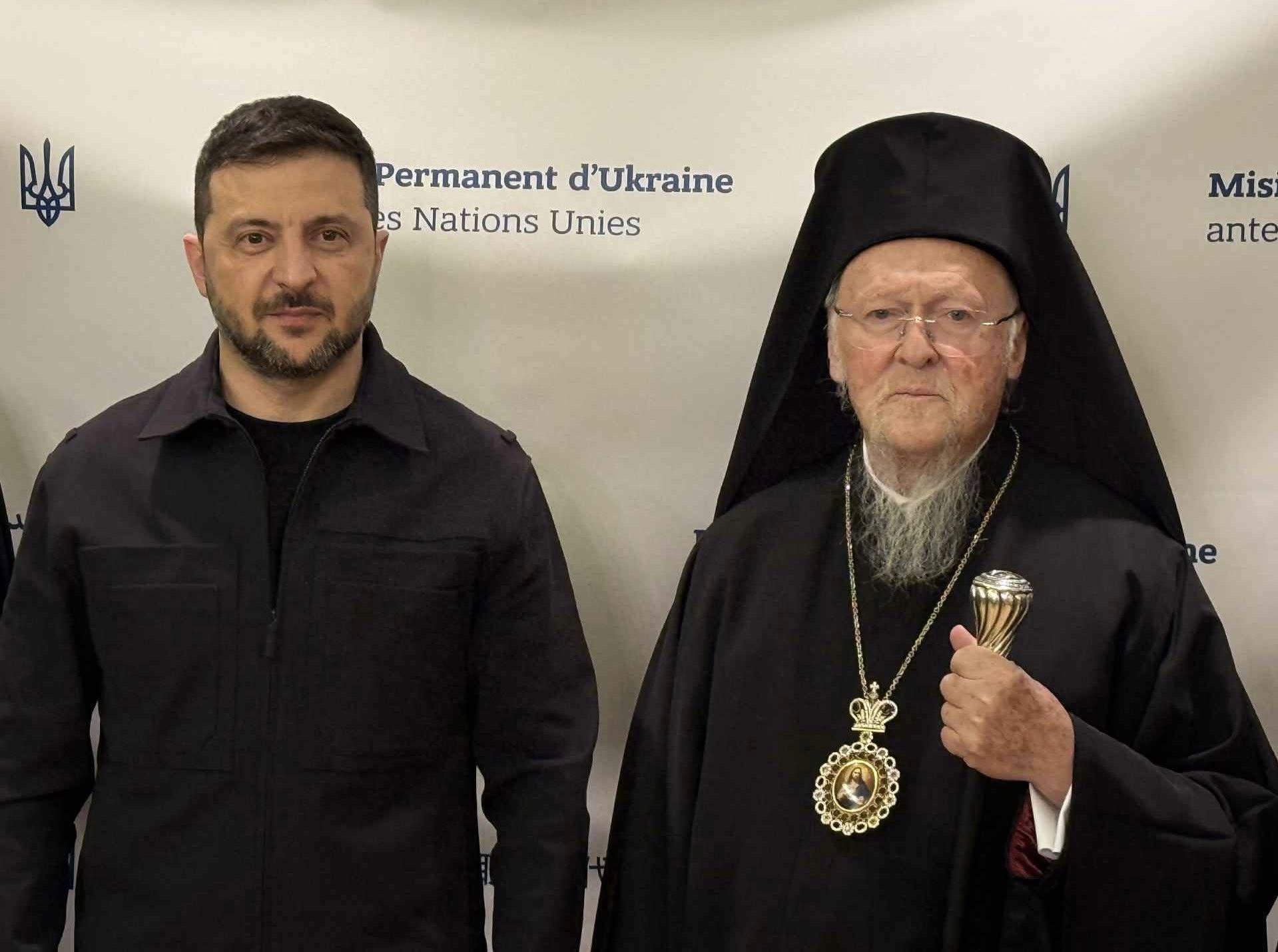 Με-τον-Ουκρανό-Πρόεδρο,-Β.-Ζελένσκι,-συναντήθηκε-στη-Νέα-Υόρκη-ο-Οικουμενικός-Πατριάρχης