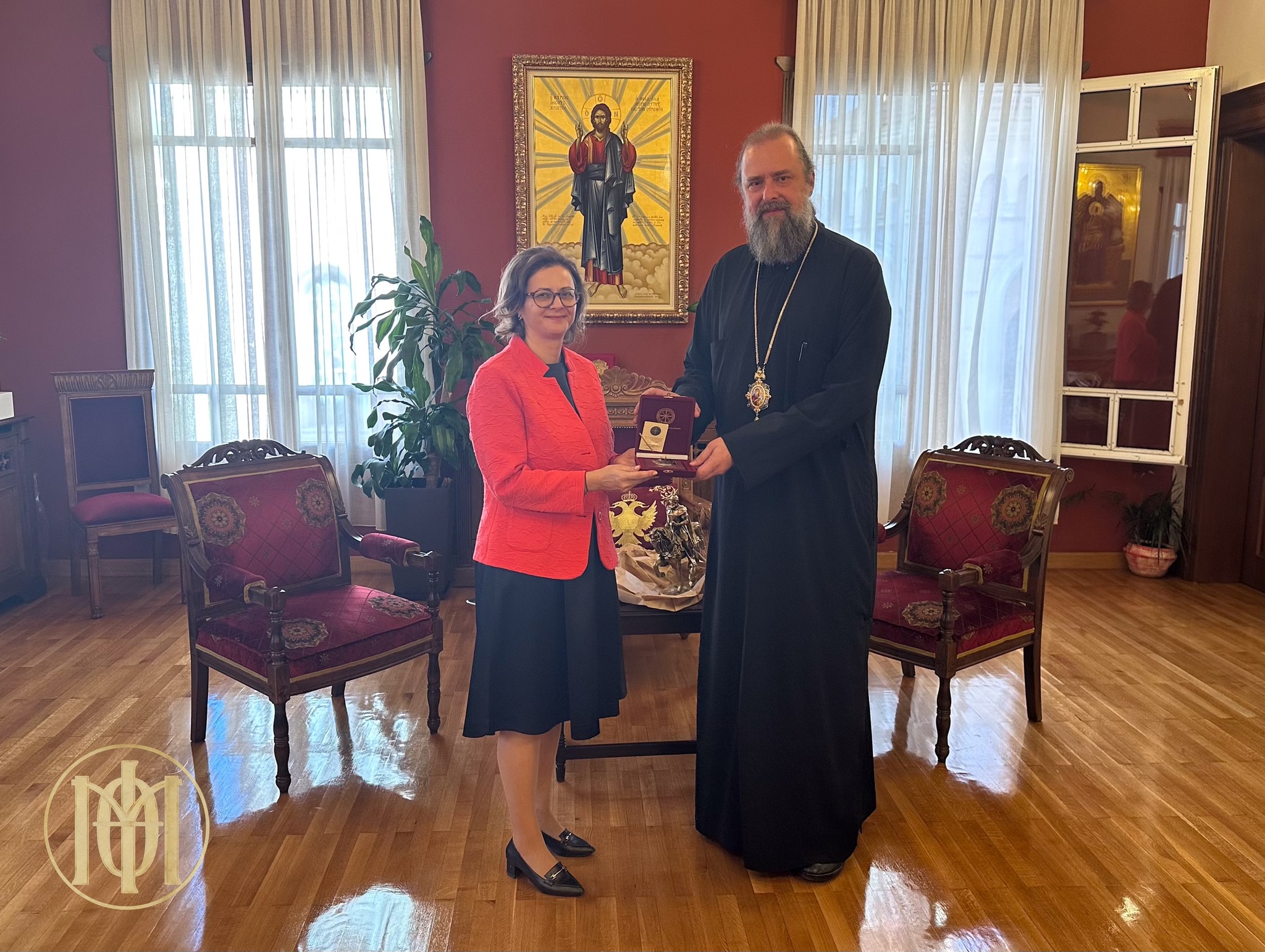 Ο-Μητροπολίτης-Θεσσαλονίκης-υποδέχθηκε-την-Γενική-Πρόξενο-της-Αλβανίας