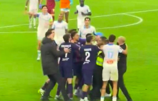 Μαρσέιγ-–-Παρί-Σεν-Ζερμέν:-Σεκιούριτι-χτύπησε-παίκτη-των-Παριζιάνων-στο-Βελοντρόμ