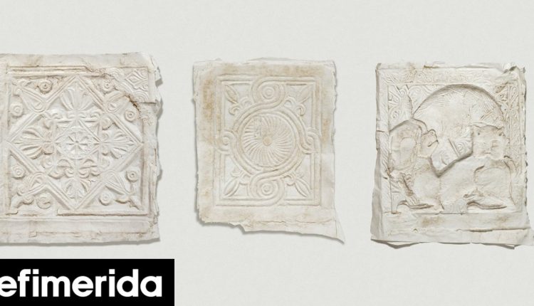 «Σπόλια»-στο-ΠΙΟΠ:-Οι-χάρτινες-μεταγραφές-μαρμάρινων-αρχαιοτήτων-που-χρησιμοποιούνται-για-νεότερες-κατασκευές