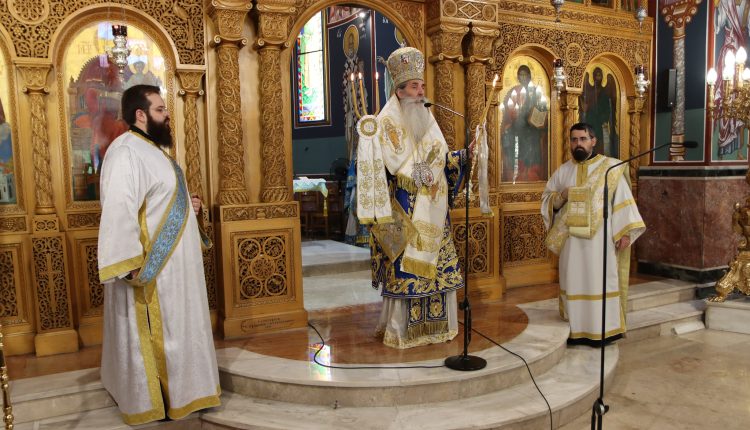 Πειραιώς-Σεραφείμ:-«Ζούμε-και-αναπνέουμε-την-ευλογία-της-Παναγίας-μέσα-στην-Εκκλησία»