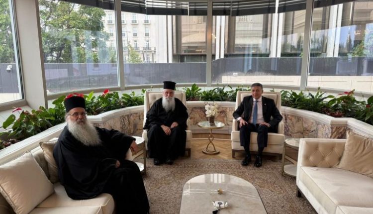 Ο-εψηφισμένος-Αρχιεπίσκοπος-Σινά-Συμεών-συναντήθηκε-με-τον-Πρέσβη-της-Αιγύπτου-στην-Αθήνα