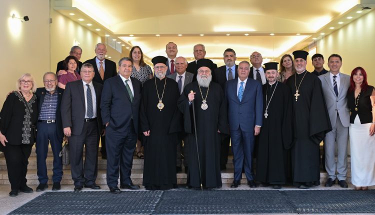 Αντιπροσωπεία-της-ΙΜ.-Νέας-Υόρκης-και-Βορείου-Αμερικής-στον-Πατριάρχη-Αντιοχείας